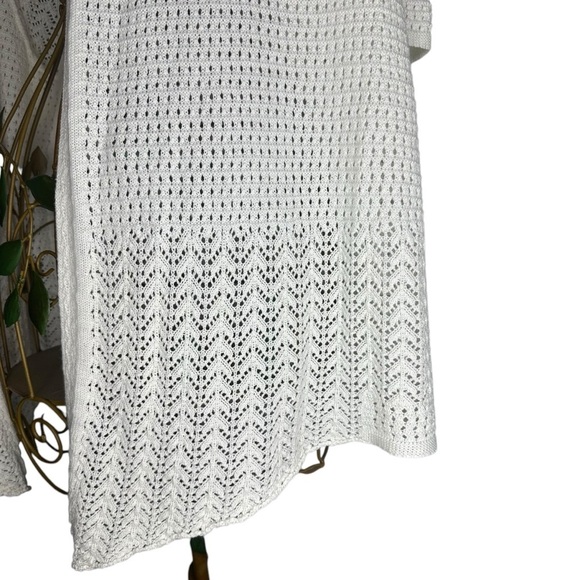 Vintage Maurada Knit Cardigan Sweater - White - Women’s Size XL - Picture 5 of 7